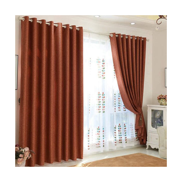 Mobileleb Decor Rosewood/Rosewood Linen Blackout Curtain 140x260cm - 97361