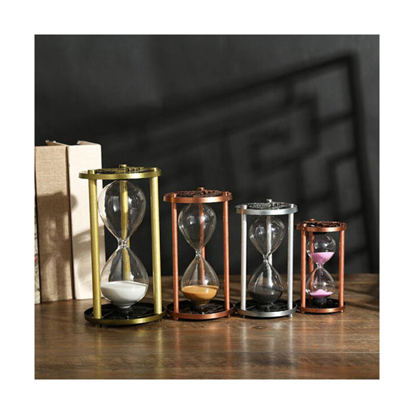 Mobileleb Decor Paris Metal Hourglass Sand Timer - 30 minutes - 10364