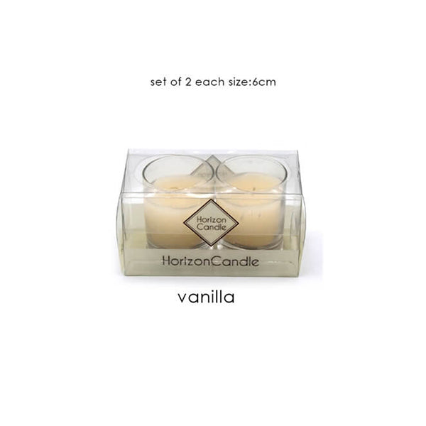 Mobileleb Decor Brand New / Vanilla Scented Candles Set of 2 - 15106