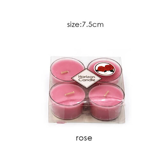 Mobileleb Decor Brand New / Rose Scented Candles Set of 4 - 15104