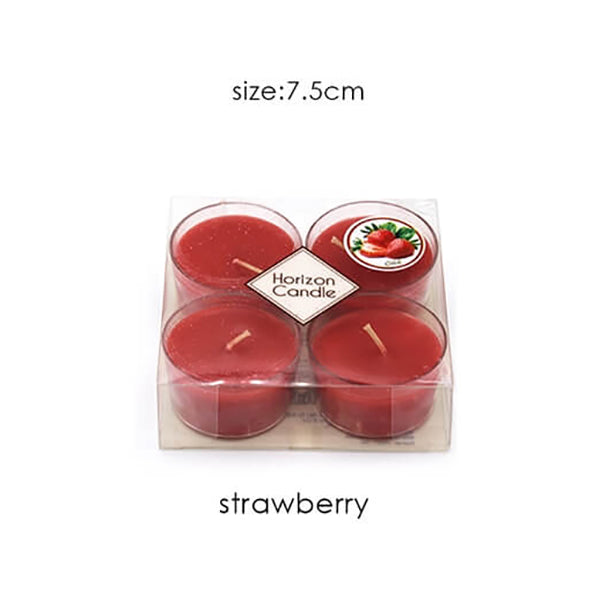 Mobileleb Decor Brand New / Strawberry Scented Candles Set of 4 - 15104