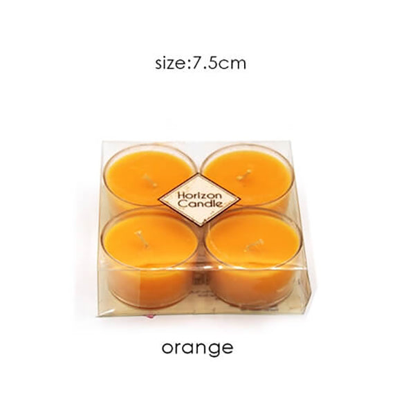 Mobileleb Decor Brand New / Orange Scented Candles Set of 4 - 15104