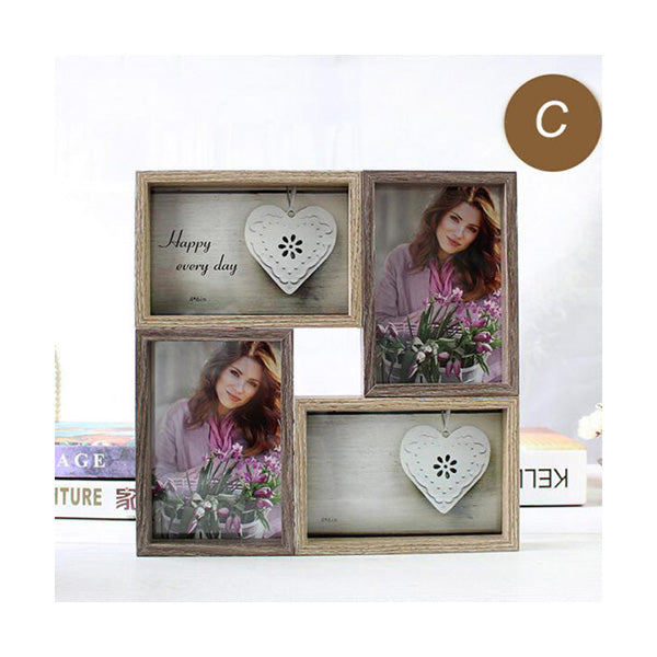 Mobileleb Decor Brand New / Model-2 Wood Photo Frame – 4 Frames 10 x 15 cm - 98344