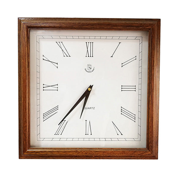 Mobileleb Decor Brown / Brand New Woodpecker Quartz Analog Round Wall Clock 36 x 36 cm - 7376