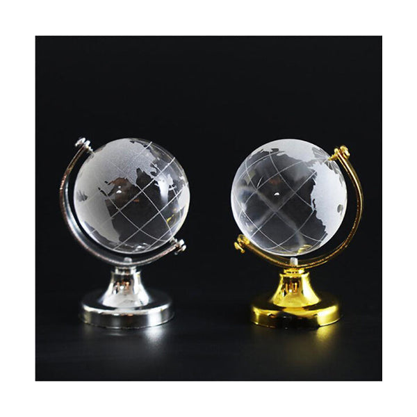 Mobileleb Decor World Map Crystal Glass Ball - Size 60mm - 10368