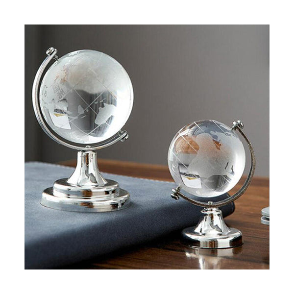 Mobileleb Decor World Map Crystal Glass Ball - Size 80mm -10368