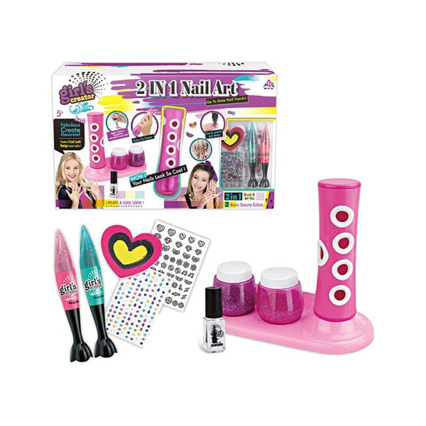 Mobileleb Pink / Brand New DIY, Girls Nail Art Kit, Basic Beauty Kit - 96577