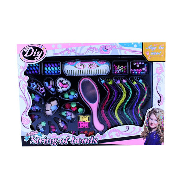 Mobileleb Pink / Brand New DIY, Hair Girls Beading Braiding Set Kids Fashion Toy - 96560