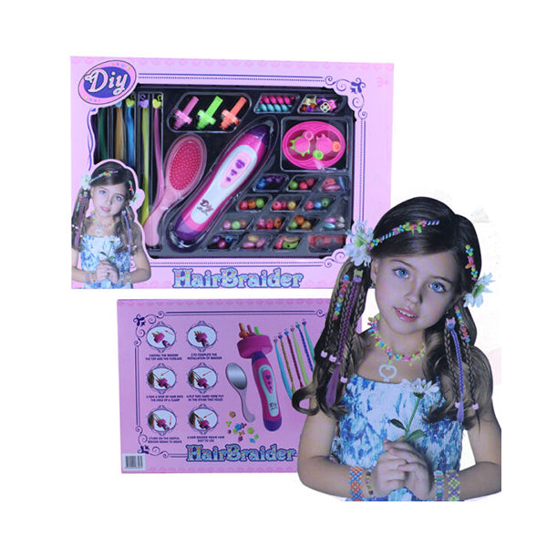 Mobileleb Pink / Brand New DIY, Hair Girls Beading Braiding Set Kids Fashion Toy - 96563