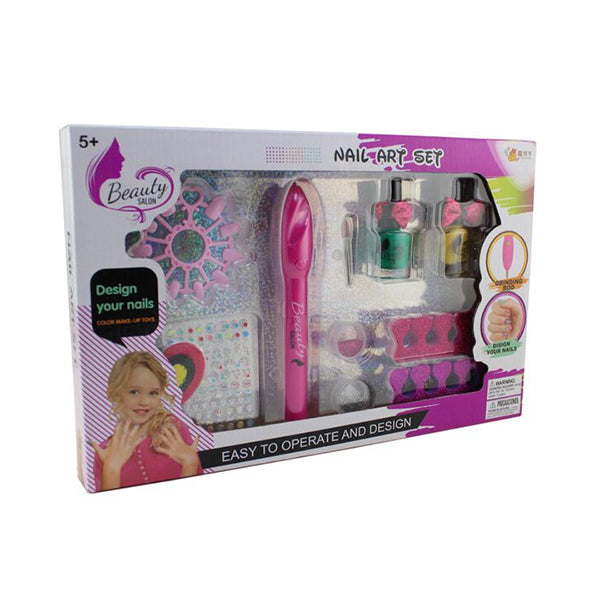 Mobileleb Pink / Brand New DIY, Nail Machine Nail Care Makeup Play Set - 96575