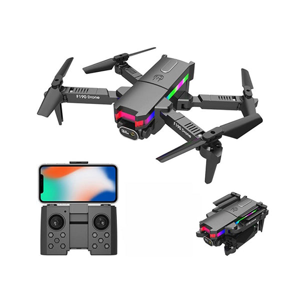 Mobileleb Drones Black / Brand New ZFR 190 Foldable Quadcopter 4K Camera Drone