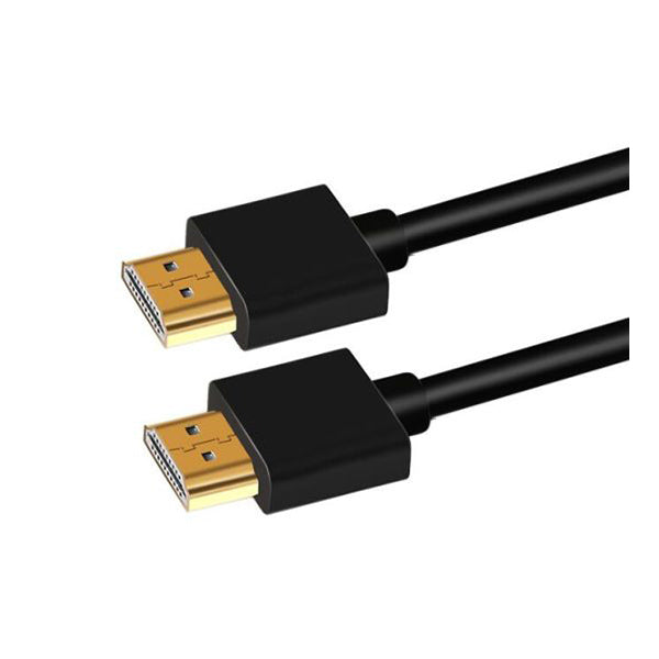 Mobileleb Electronics Accessories Black / Brand New HDMI Cable A-A Ultra Slim ABS 4K2K 3D 1080P 1.5 Meters - C38A