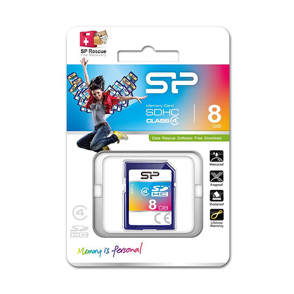 Mobileleb Electronics Accessories White / Brand New Memory SD Card 8 GB SDHC Class 4 SP - M139BB