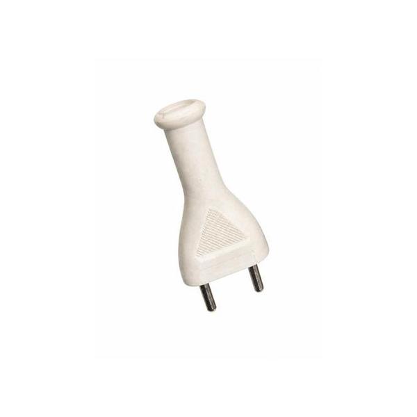 Mobileleb Electronics Accessories White / Brand New Plug Rewireable 2 Pin Round AC Power Plug - P222