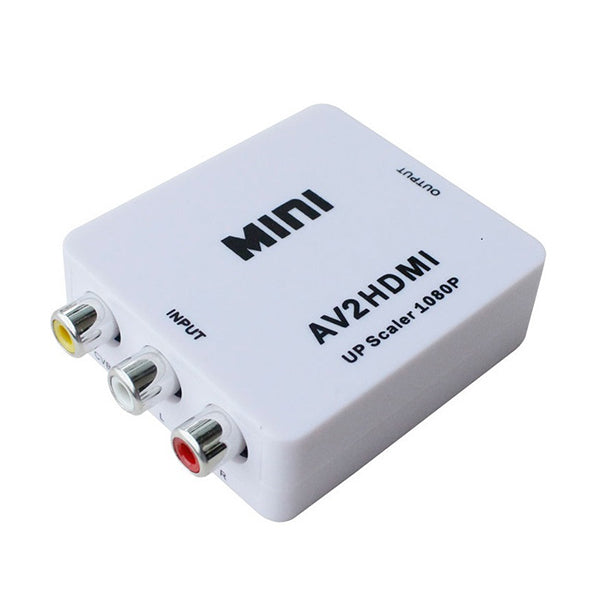Mobileleb Electronics Accessories White / Brand New RCA to HDMI Converter Composite AV Video Audio to HDMI - G175