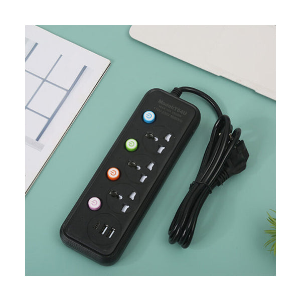 Mobileleb Electronics Accessories Black / Brand New Socket Extension Colorful Series #T64U - 10666