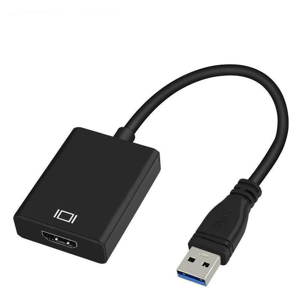 Mobileleb Electronics Accessories Black / Brand New USB to HDMI Male to Female Converter Adapter Multi-Monitor Adapter with Audio - G193