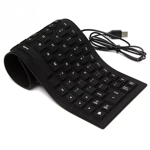 Mobileleb Electronics Accessories Black / Brand New Wireless Bluetooth Flexible Keyboard for Cell Smartphone - BL84M