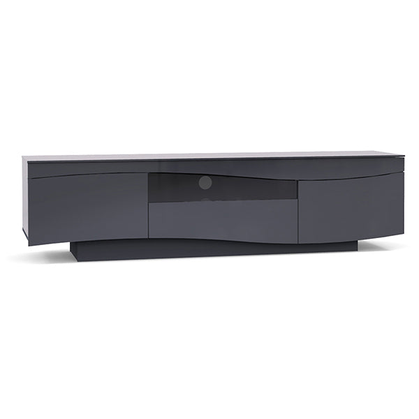 Mobileleb Entertainment Centers & TV Stands Black Grey / Brand New Table Stand Glass and Wood TV Console - HT50B