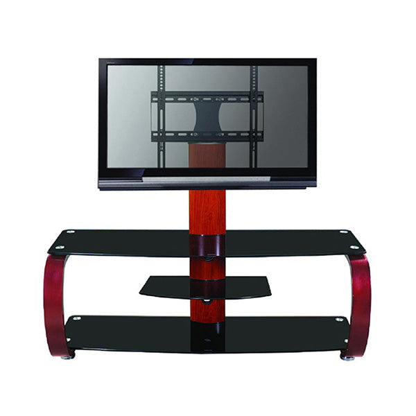 Mobileleb Entertainment Centers & TV Stands Black / Brand New Table Stand with Brackets and Shelves TV Console - HT5