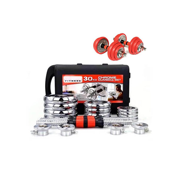 Mobileleb Exercise & Fitness Brand New 30KG Dumbbells High-quality Fitness Set - 14113