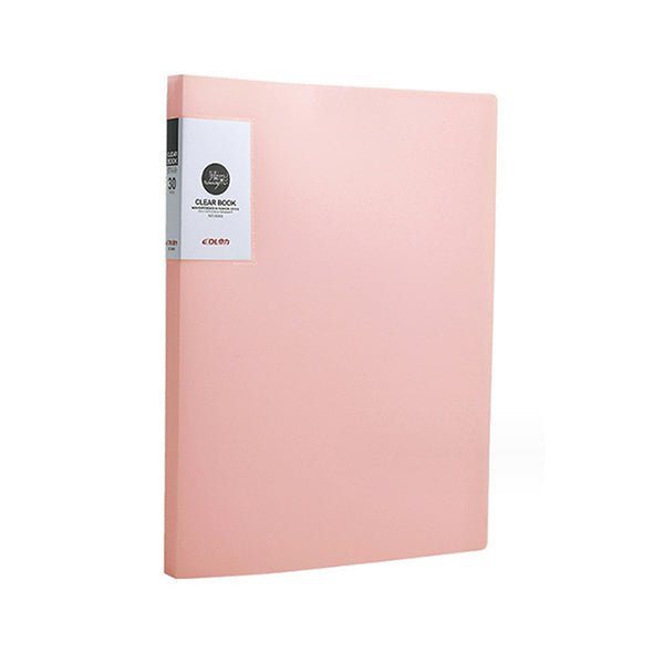 Mobileleb Filing & Organization Pink / Brand New A4 30-Page Clear Storage Book - 10789