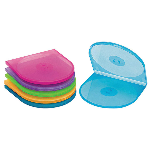 Mobileleb Filing & Organization Blue / Brand New Case CD Single Shell Plastic Colorful Pack of 10 - M88