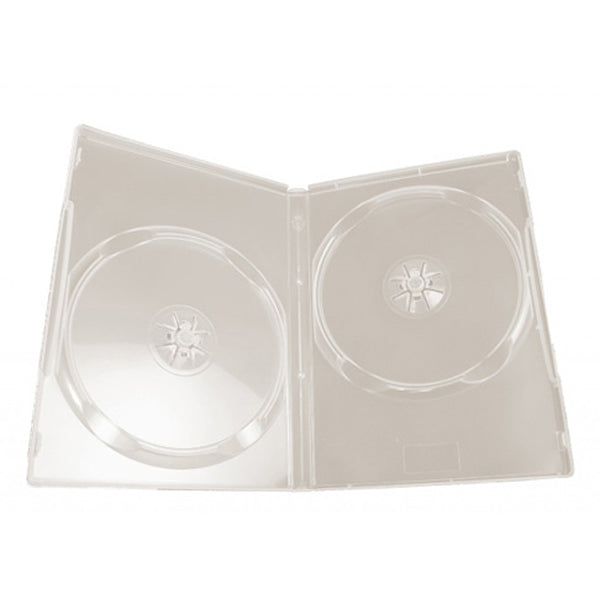 Mobileleb Filing & Organization White / Brand New Case DVD Double Sided 14 mm White - M81