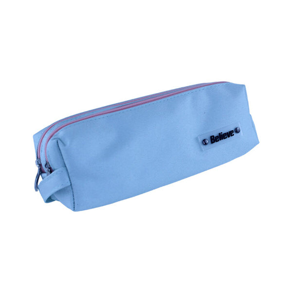 Mobileleb Filing & Organization Brand New / Model-3 Double Zipper Pencil Case College School - 10819