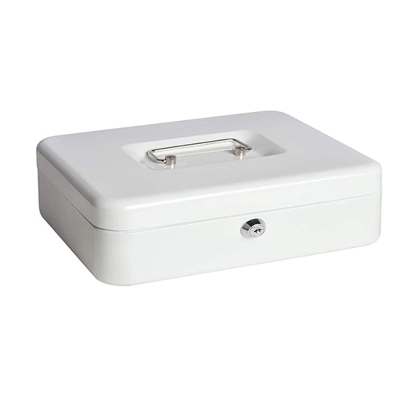 Mobileleb Filing & Organization White / Brand New X-Large Cash Box with Key Lock (L23 X W30 X H9) CM - 10788