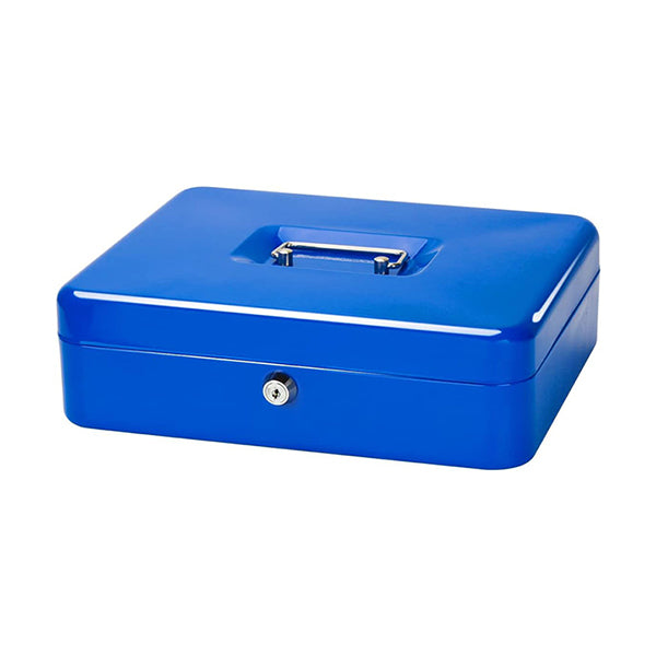 Mobileleb Filing & Organization Blue / Brand New X-Large Cash Box with Key Lock (L23 X W30 X H9) CM - 10788
