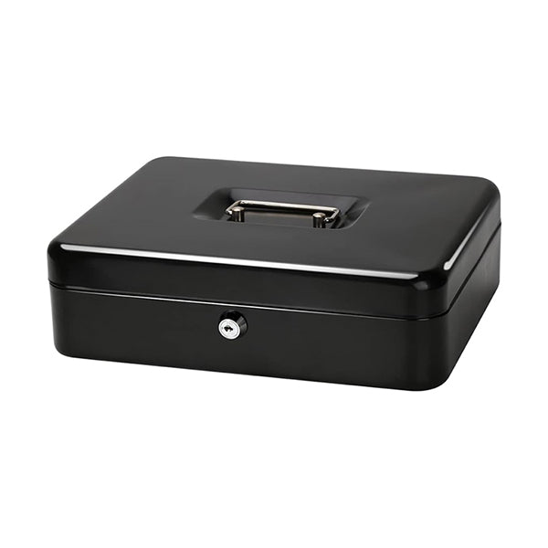 Mobileleb Filing & Organization Black / Brand New X-Large Cash Box with Key Lock (L23 X W30 X H9) CM - 10788