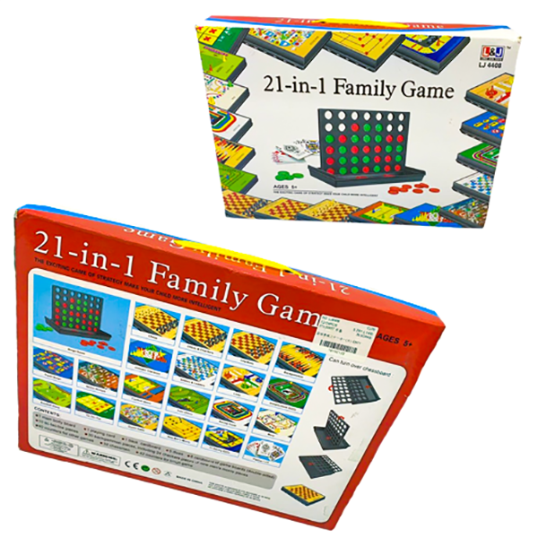 Mobileleb Games Black / Brand New 21 in 1 Family Game