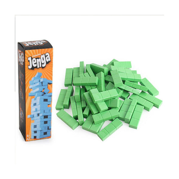 Mobileleb Games Green / Brand New Mini Jenga Classic Game - 96735
