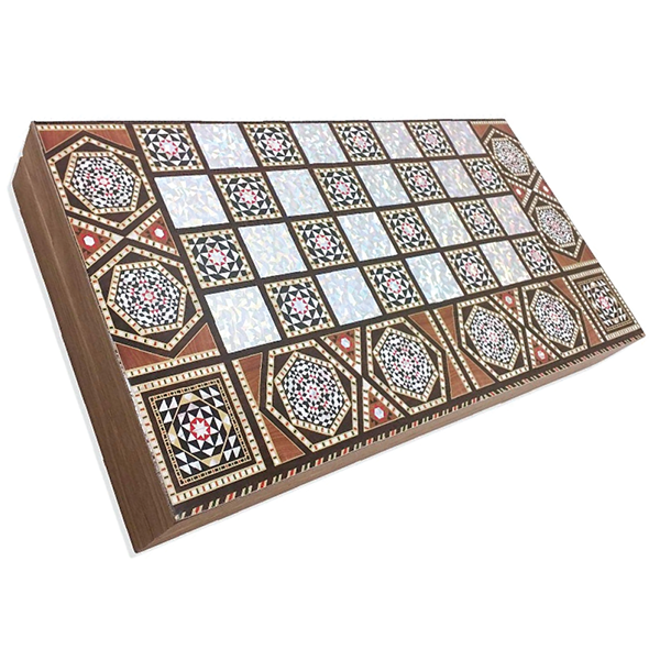 Mobileleb Games Brown / Brand New Standard Backgammon Boardgame - Wooden Bricks