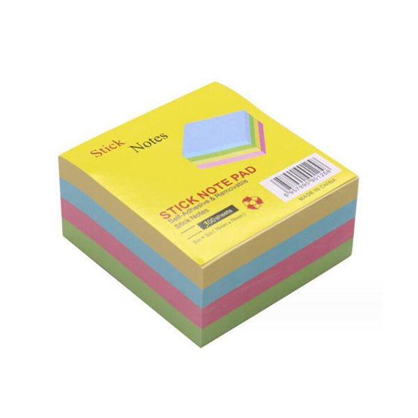 Mobileleb General Office Supplies Rainbow / Brand New Sticky Notes 76*76mm Sticky Note 4 Colours (400 Sheets) - 10774