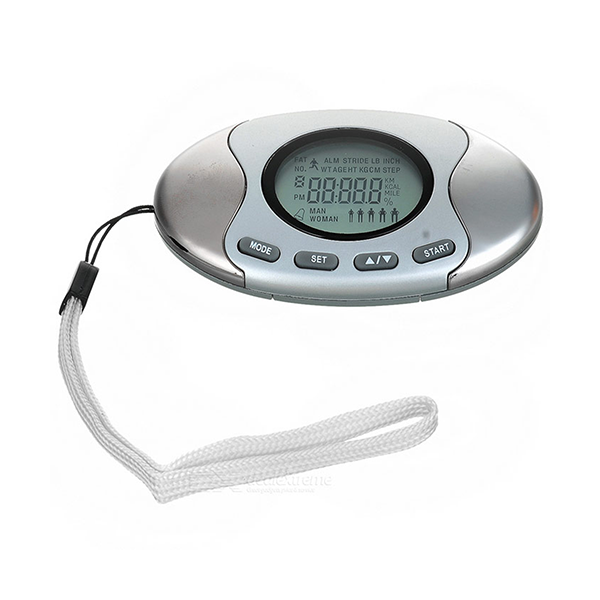 Mobileleb Health Care Silver 2 in 1 Pedometer & Fat Analyzer