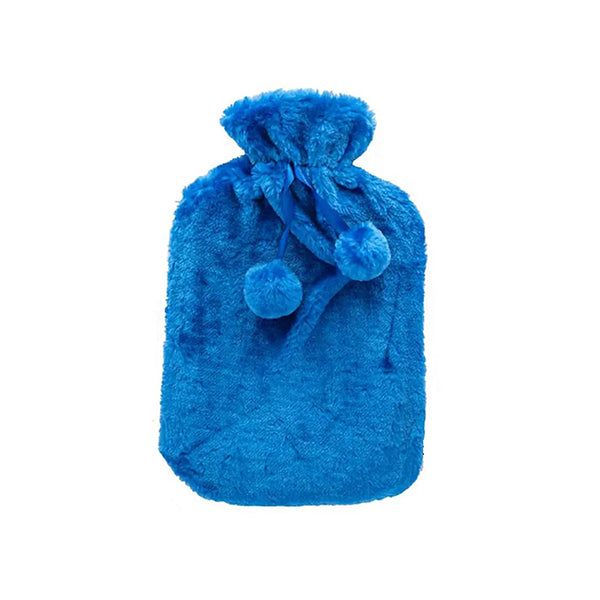 Mobileleb Health Care Blue / Brand New 2L PVC Hot Water Bottle with Fluffy Cover L32 x W20Cm - 97432