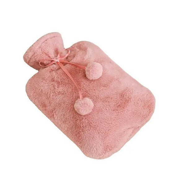 Mobileleb Health Care Rose / Brand New 2L PVC Hot Water Bottle with Fluffy Cover L32 x W20Cm - 97432