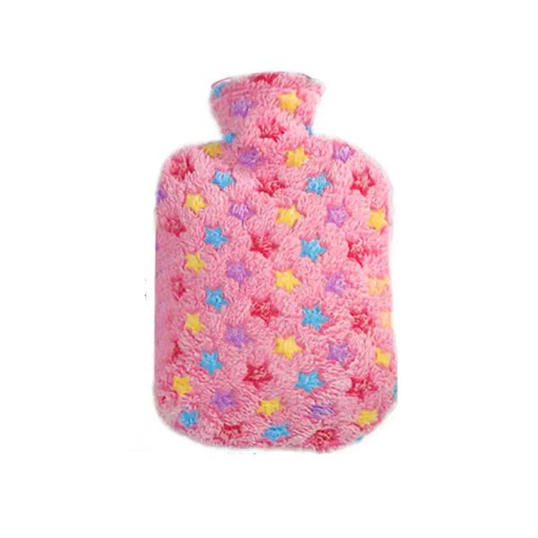 Mobileleb Health Care Pink / Brand New 2L Super Soft Fluffy Hot Water Bottle and Cover L32 x W20Cm - 97434