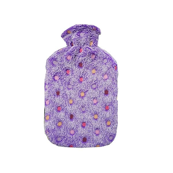 Mobileleb Health Care Purple / Brand New 2L Super Soft Fluffy Hot Water Bottle and Cover L32 x W20Cm - 97434