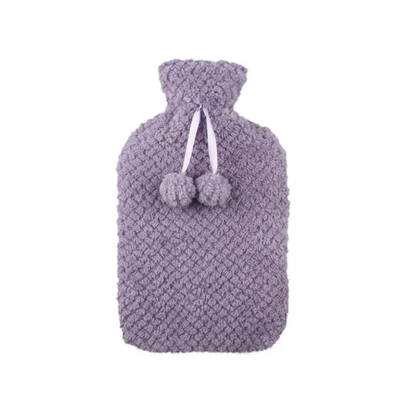 Mobileleb Health Care Purple / Brand New 2L Super Soft Fluffy Hot Water Bottle and Cover L32 x W20Cm - 97435