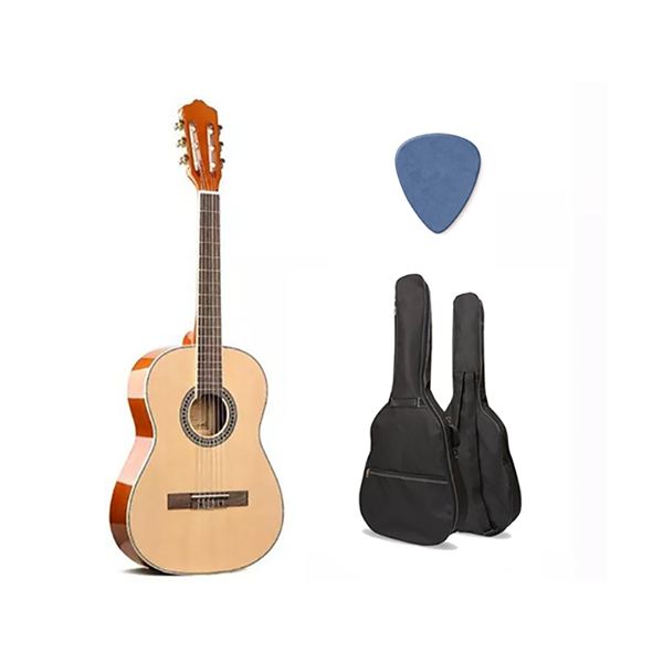 Mobileleb Hobbies & Creative Arts Acoustic 39″ Guitar + Free Bag and Pick