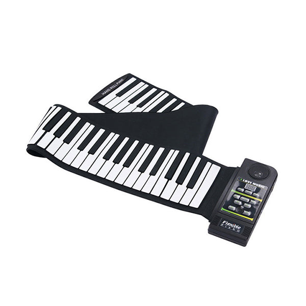 Mobileleb Hobbies & Creative Arts Black / Brand New Flexible Roll-Up Keyboard Piano Portable Foldable Silicone Piano 61 Key with Speaker - M410