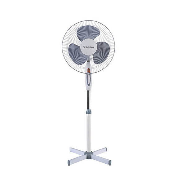 Mobileleb Household Appliances White / Brand New Oscillating Stand Fan 16 Inch 38 Watt with 3 Blades - F83