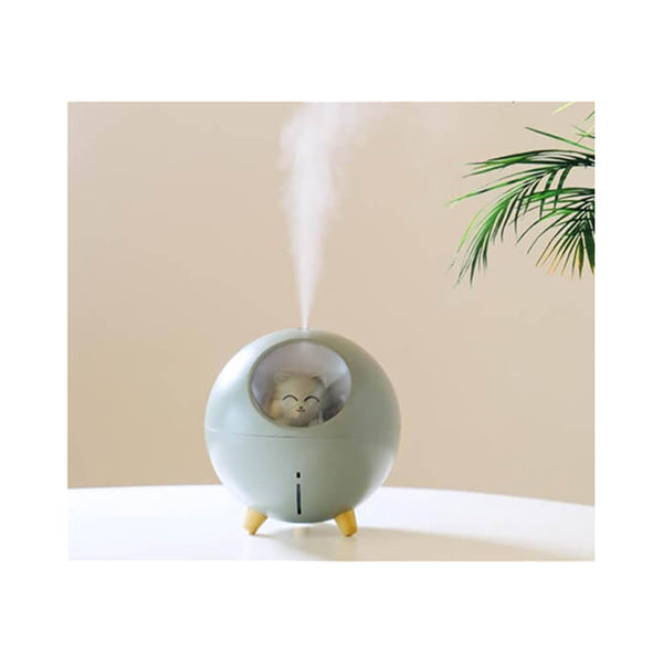 Mobileleb Household Appliances Green / Brand New Planet Cat Humidifier, Fresh Air Spread Humidifier, Aromatic Humidifier for Home and All Indoor Places - 13723
