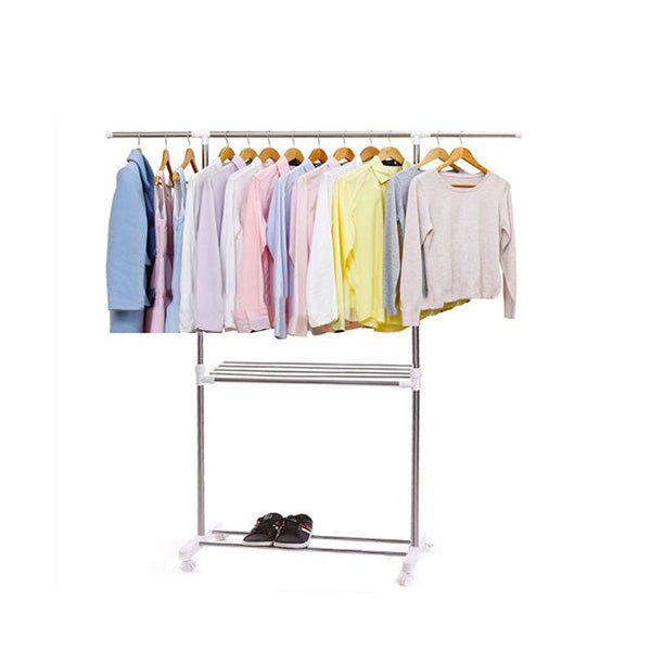Mobileleb Household Supplies Grey / Brand New Cloth Stand Stainless Steel, Multi-Functional Clothes Hanger - 90040