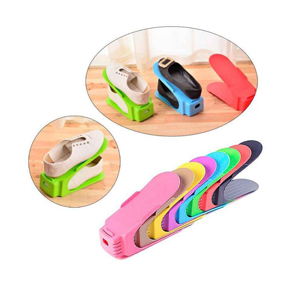 Mobileleb Household Supplies Brand New Double Layer Shoe Organizer Stand 1 Pc - 88303