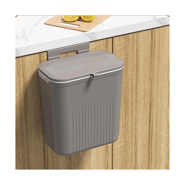 Mobileleb Household Supplies Hanging Trash Can with Lid - 12049