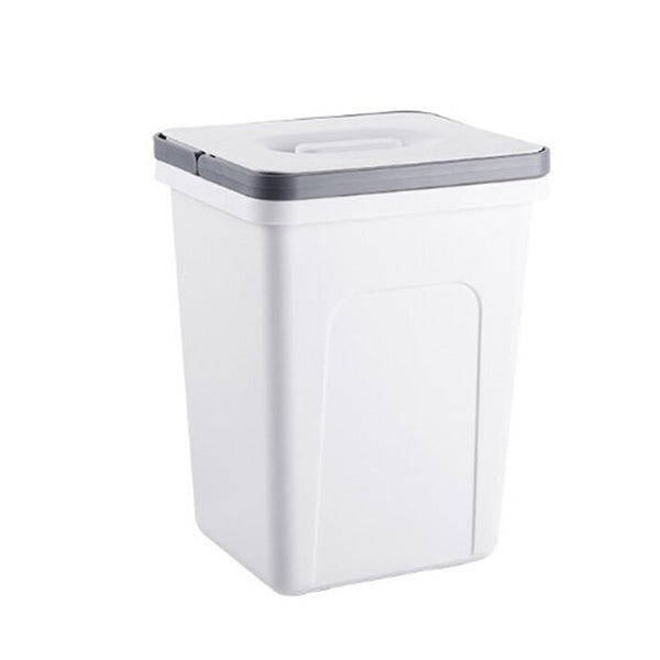 Mobileleb Household Supplies White / Brand New Portable Independent Trash Can With Lid